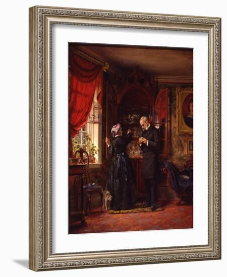 A Lover of Old China, 1880-Edward Lamson Henry-Framed Giclee Print