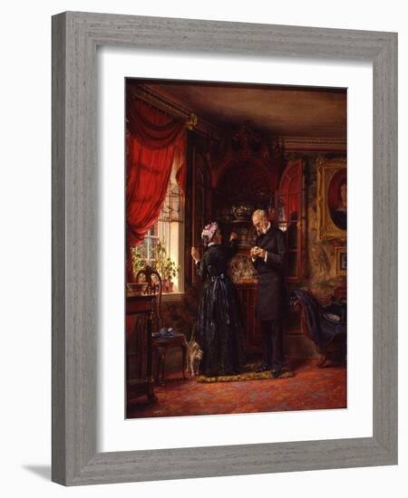 A Lover of Old China, 1880-Edward Lamson Henry-Framed Giclee Print