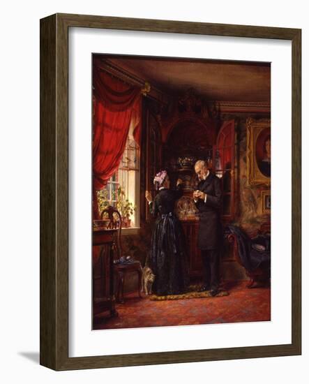 A Lover of Old China, 1880-Edward Lamson Henry-Framed Giclee Print