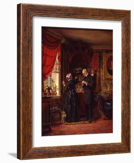 A Lover of Old China, 1880-Edward Lamson Henry-Framed Giclee Print