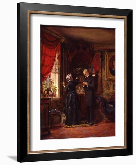 A Lover of Old China, 1880-Edward Lamson Henry-Framed Giclee Print