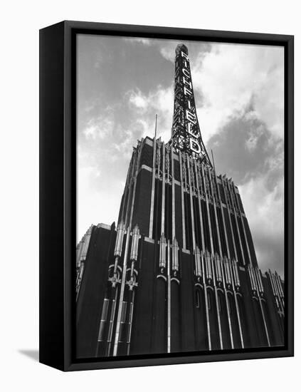 A Low-Angle View of the Richfield Tower-null-Framed Premier Image Canvas