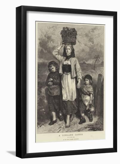 A Lowland Lassie-Thomas Faed-Framed Giclee Print