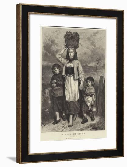 A Lowland Lassie-Thomas Faed-Framed Giclee Print