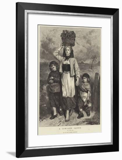 A Lowland Lassie-Thomas Faed-Framed Giclee Print