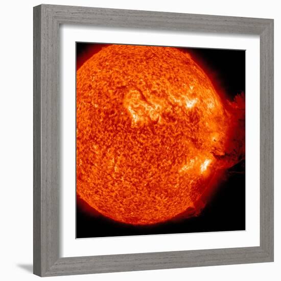 A M-2 Solar Flare with Coronal Mass Ejection-Stocktrek Images-Framed Photographic Print