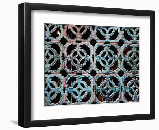 A-Ma Temple Window, Macau, China-Julie Eggers-Framed Photographic Print