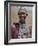 A Maasai Girl from the Kisongo Clan Wearing an Attractive Beaded Headband and Necklace-Nigel Pavitt-Framed Photographic Print