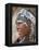 A Maasai Girl from the Kisongo Clan Wearing an Attractive Beaded Headband-Nigel Pavitt-Framed Premier Image Canvas