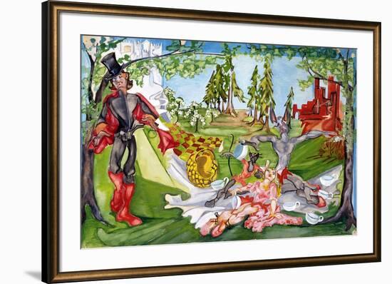 A Mad Tea Party-Zelda Fitzgerald-Framed Art Print