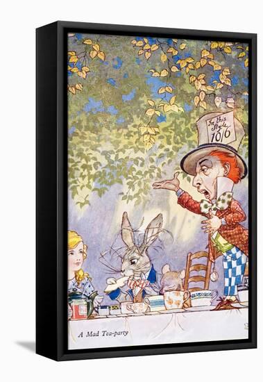 A Mad Teaparty-Charles Folkard-Framed Premier Image Canvas