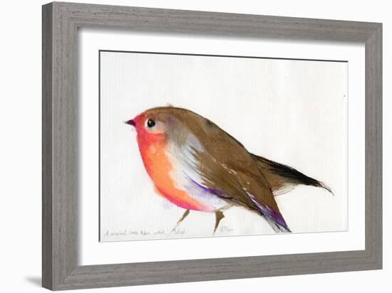 A Magical Little Robin Called Wisp, 2011-Nancy Moniz-Framed Giclee Print