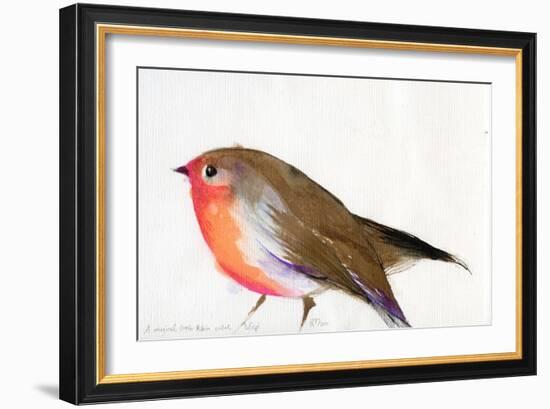 A Magical Little Robin Called Wisp, 2011-Nancy Moniz-Framed Giclee Print
