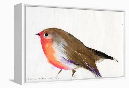 A Magical Little Robin Called Wisp, 2011-Nancy Moniz-Framed Premier Image Canvas