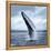 A Magnificent Humpback Whale in an Upright Position with Splashes Jumped to the Surface Close-Up-Vladimir Turkenich-Framed Premier Image Canvas
