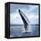A Magnificent Humpback Whale in an Upright Position with Splashes Jumped to the Surface Close-Up-Vladimir Turkenich-Framed Premier Image Canvas