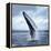 A Magnificent Humpback Whale in an Upright Position with Splashes Jumped to the Surface Close-Up-Vladimir Turkenich-Framed Premier Image Canvas