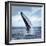 A Magnificent Humpback Whale in an Upright Position with Splashes Jumped to the Surface Close-Up-Vladimir Turkenich-Framed Photographic Print