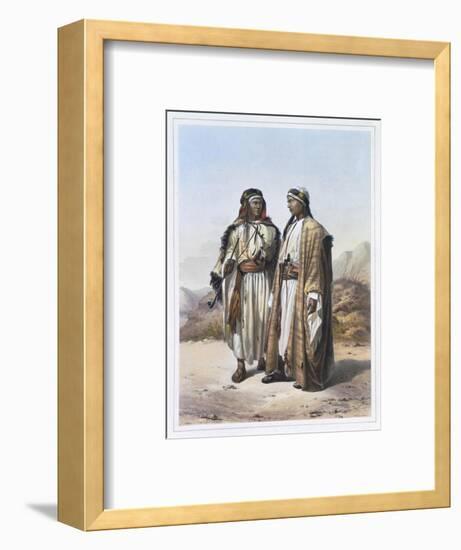 A Mahazi and a Soualeh Bedouin, 1848-Charles Bour-Framed Giclee Print