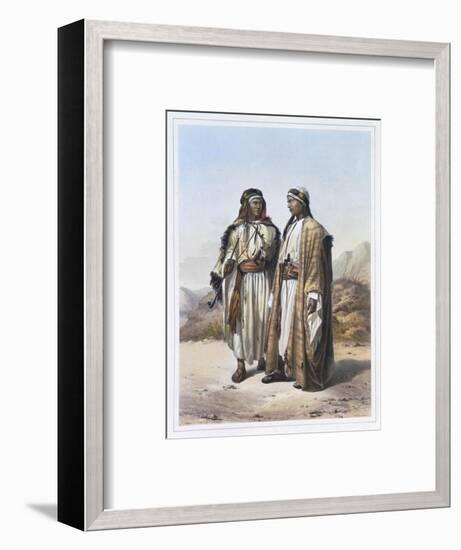 A Mahazi and a Soualeh Bedouin, 1848-Charles Bour-Framed Giclee Print