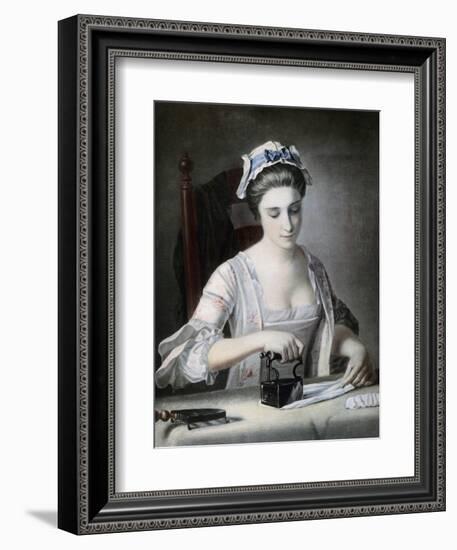 A Maid Ironing, 18th Century-George Morland-Framed Giclee Print