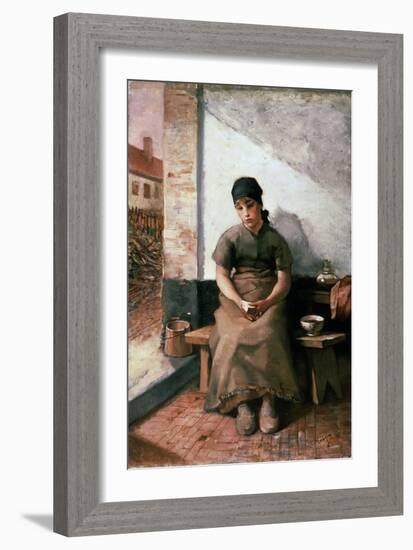 A Maidservant's Breakfast, 1880S-Constantin Emile Meunier-Framed Giclee Print