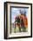 A Majestic Elephant at Bengal's Chief Festive Gathering, India, 1922-L Reverend Barber-Framed Giclee Print