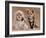 A Male And A Female Chihuahua Dressed As A Bride And Groom, Isolated-vitalytitov-Framed Photographic Print