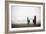 A Male And Female Surfer Hold Their Surfboards In The Olympic National Park In Washington State-Ben Herndon-Framed Photographic Print