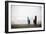 A Male And Female Surfer Hold Their Surfboards In The Olympic National Park In Washington State-Ben Herndon-Framed Photographic Print