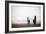 A Male And Female Surfer Hold Their Surfboards In The Olympic National Park In Washington State-Ben Herndon-Framed Photographic Print