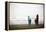 A Male And Female Surfer Hold Their Surfboards In The Olympic National Park In Washington State-Ben Herndon-Framed Premier Image Canvas