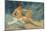 A Male Nude Reclining on Rocks (Oil on Canvas Board)-Henry Scott Tuke-Mounted Giclee Print