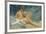 A Male Nude Reclining on Rocks (Oil on Canvas Board)-Henry Scott Tuke-Framed Giclee Print