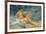 A Male Nude Reclining on Rocks (Oil on Canvas Board)-Henry Scott Tuke-Framed Giclee Print