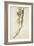 A Male Nude Seen from Behind, Study for the Battle of Cascina-null-Framed Giclee Print