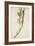 A Male Nude Seen from Behind, Study for the Battle of Cascina-null-Framed Giclee Print