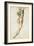 A Male Nude Seen from Behind, Study for the Battle of Cascina-null-Framed Giclee Print