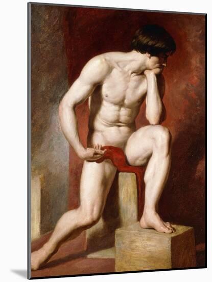 A Male Nude-William Etty-Mounted Giclee Print