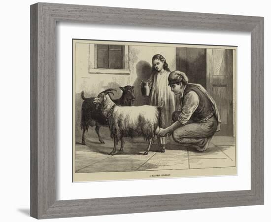 A Maltese Milkman-null-Framed Giclee Print