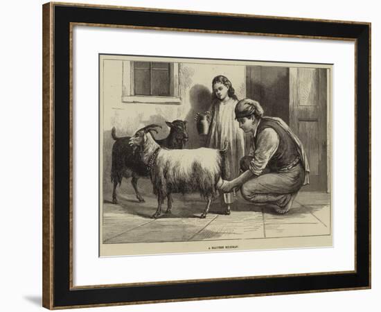 A Maltese Milkman-null-Framed Giclee Print