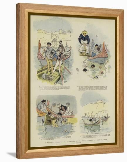 A Maltese Tragedy, the Adventure of the Rival Agents and the Boatmen-Phil May-Framed Premier Image Canvas