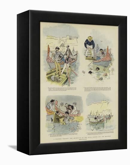 A Maltese Tragedy, the Adventure of the Rival Agents and the Boatmen-Phil May-Framed Premier Image Canvas