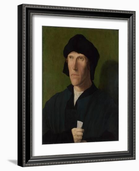 A Man Aged 38, Ca 1521-Lucas van Leyden-Framed Giclee Print