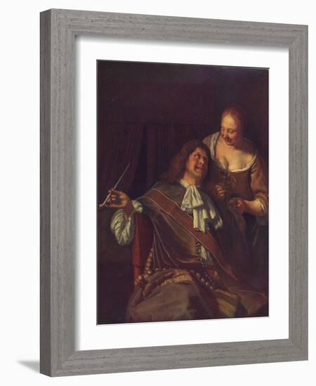 A Man and a Woman, 1907-Frans Van Mieris-Framed Giclee Print