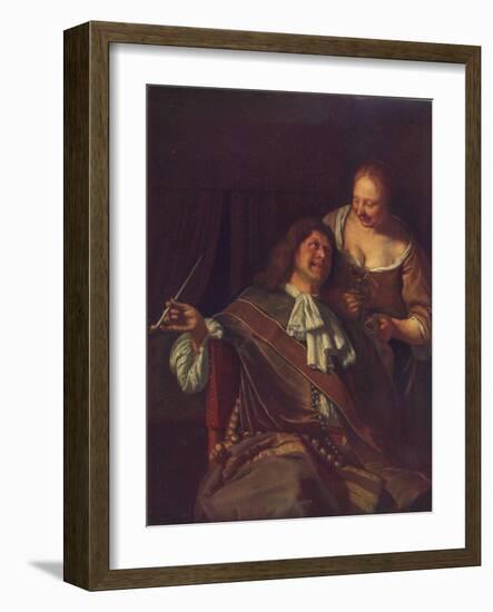 A Man and a Woman, 1907-Frans Van Mieris-Framed Giclee Print