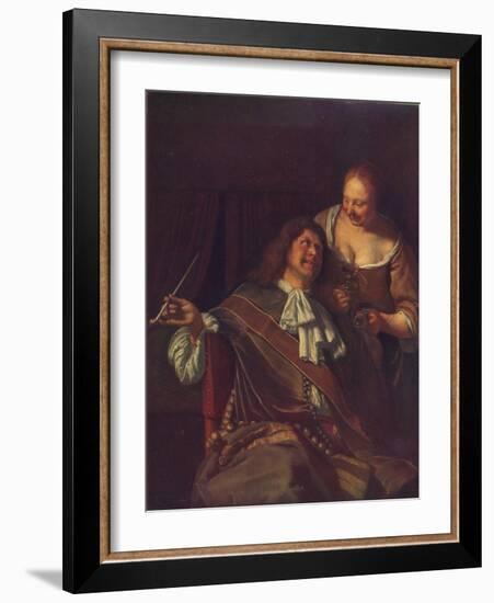 A Man and a Woman, 1907-Frans Van Mieris-Framed Giclee Print