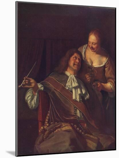 A Man and a Woman, 1907-Frans Van Mieris-Mounted Giclee Print