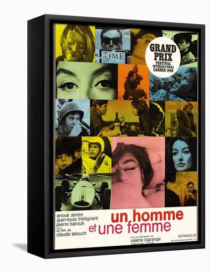 A Man And a Woman, 1966, "Un Homme Et Une Femme" Directed by Claude Lelouch-null-Framed Premier Image Canvas