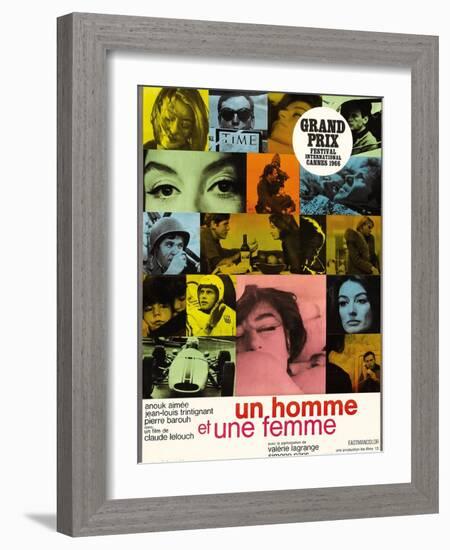 A Man And a Woman, 1966, "Un Homme Et Une Femme" Directed by Claude Lelouch-null-Framed Giclee Print